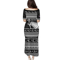 New Zealand Christmas Rugby Personalised Puletasi Meri Kirihimete All Black Maori LT14 - Polynesian Pride
