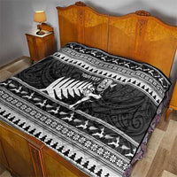 New Zealand Christmas Rugby Personalised Quilt Meri Kirihimete All Black Maori LT14 - Polynesian Pride