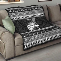 New Zealand Christmas Rugby Personalised Quilt Meri Kirihimete All Black Maori LT14 - Polynesian Pride