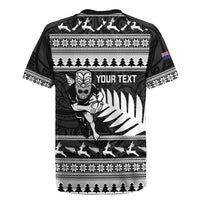 New Zealand Christmas Rugby Personalised Rugby Jersey Meri Kirihimete All Black Maori LT14 - Polynesian Pride