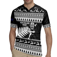 New Zealand Christmas Rugby Personalised Rugby Jersey Meri Kirihimete All Black Maori LT14 - Polynesian Pride