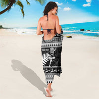 New Zealand Christmas Rugby Personalised Sarong Meri Kirihimete All Black Maori LT14 - Polynesian Pride