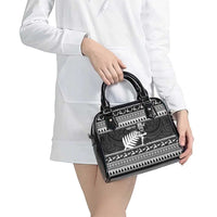 New Zealand Christmas Rugby Personalised Shoulder Handbag Meri Kirihimete All Black Maori LT14 - Polynesian Pride