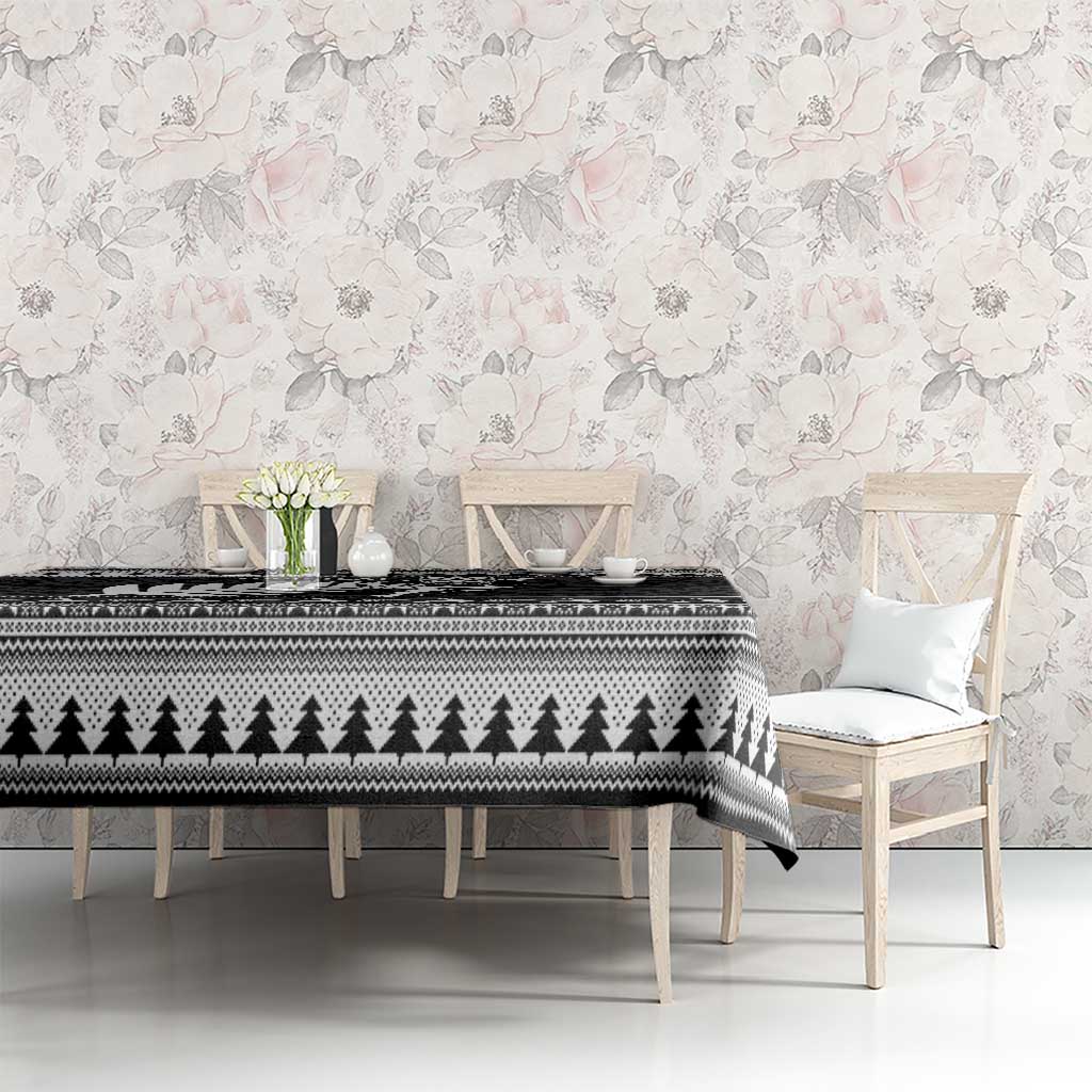New Zealand Christmas Rugby Personalised Tablecloth Meri Kirihimete All Black Maori LT14 - Polynesian Pride