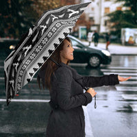 New Zealand Christmas Rugby Personalised Umbrella Meri Kirihimete All Black Maori LT14 - Polynesian Pride