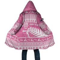 New Zealand Christmas Rugby Personalised Cloak Meri Kirihimete All Black Maori Pink Version LT14 Unisex Pink - Polynesian Pride