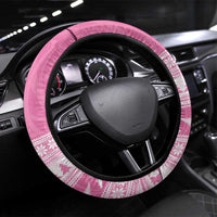 New Zealand Christmas Rugby Steering Wheel Cover Meri Kirihimete All Black Maori Pink Version LT14 Universal Fit Pink - Polynesian Pride