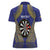 Personalised Niue Darts Women Polo Shirt Dart Board Hiapo Pattern - Polynesian Pride