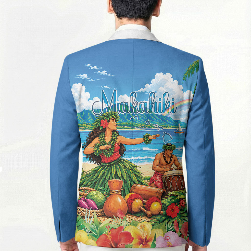 Hawaii Makahiki Blazer Hawaiian New Year Tropical Vibes LT14 - Polynesian Pride