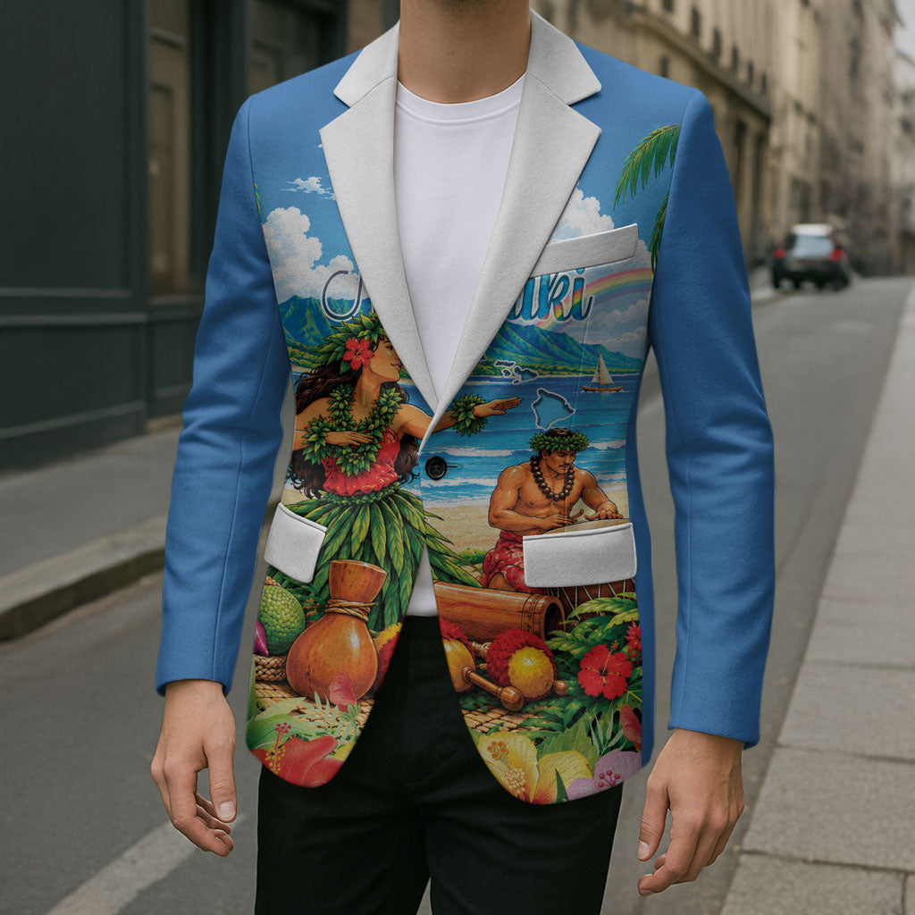 Hawaii Makahiki Blazer Hawaiian New Year Tropical Vibes LT14 - Polynesian Pride