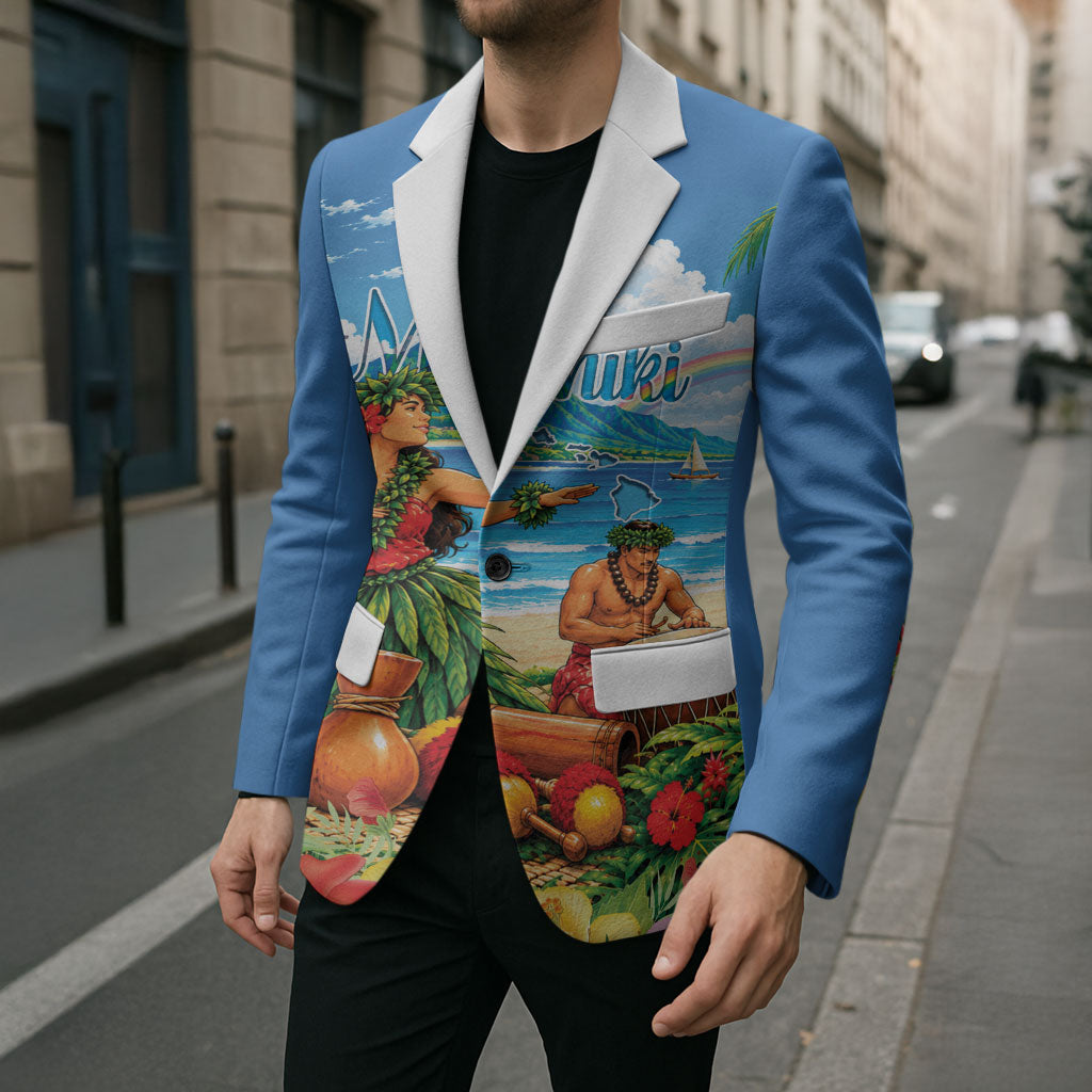 Hawaii Makahiki Blazer Hawaiian New Year Tropical Vibes LT14 - Polynesian Pride