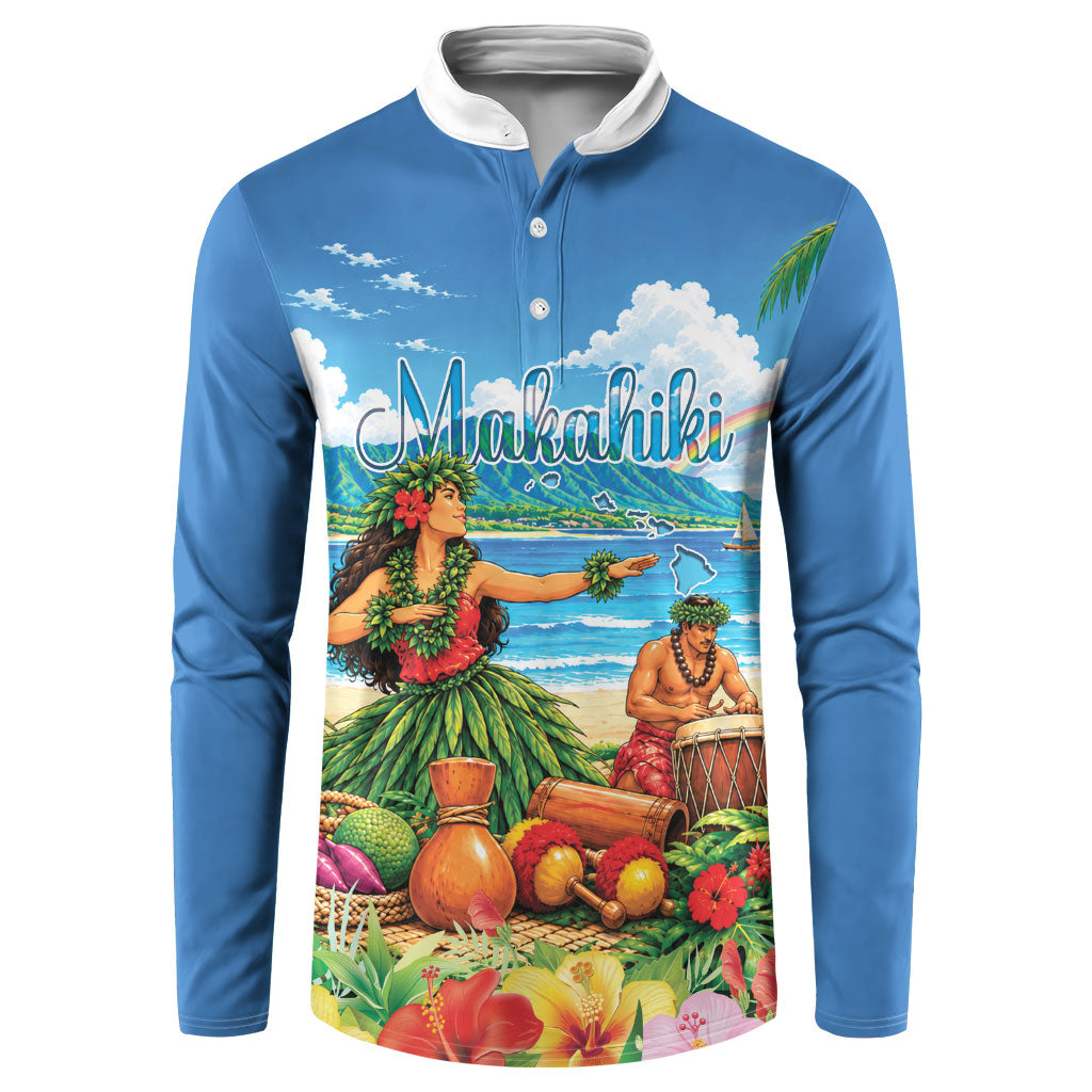 Hawaii Makahiki Button Sweatshirt Hawaiian New Year Tropical Vibes