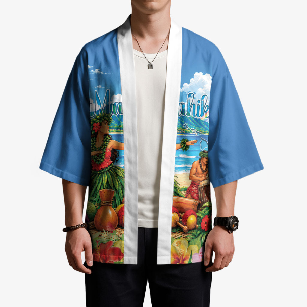 Hawaii Makahiki Kimono Hawaiian New Year Tropical Vibes LT14 - Polynesian Pride