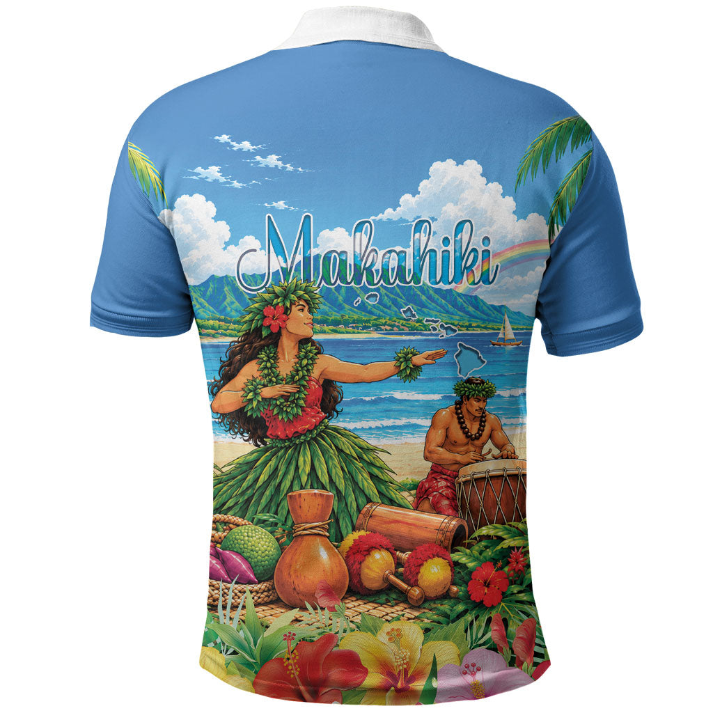 Hawaii Makahiki Polo Shirt Hawaiian New Year Tropical Vibes LT14 - Polynesian Pride