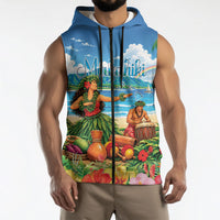 Hawaii Makahiki Sleeveless Zip Hoodie Hawaiian New Year Tropical Vibes LT14 - Polynesian Pride