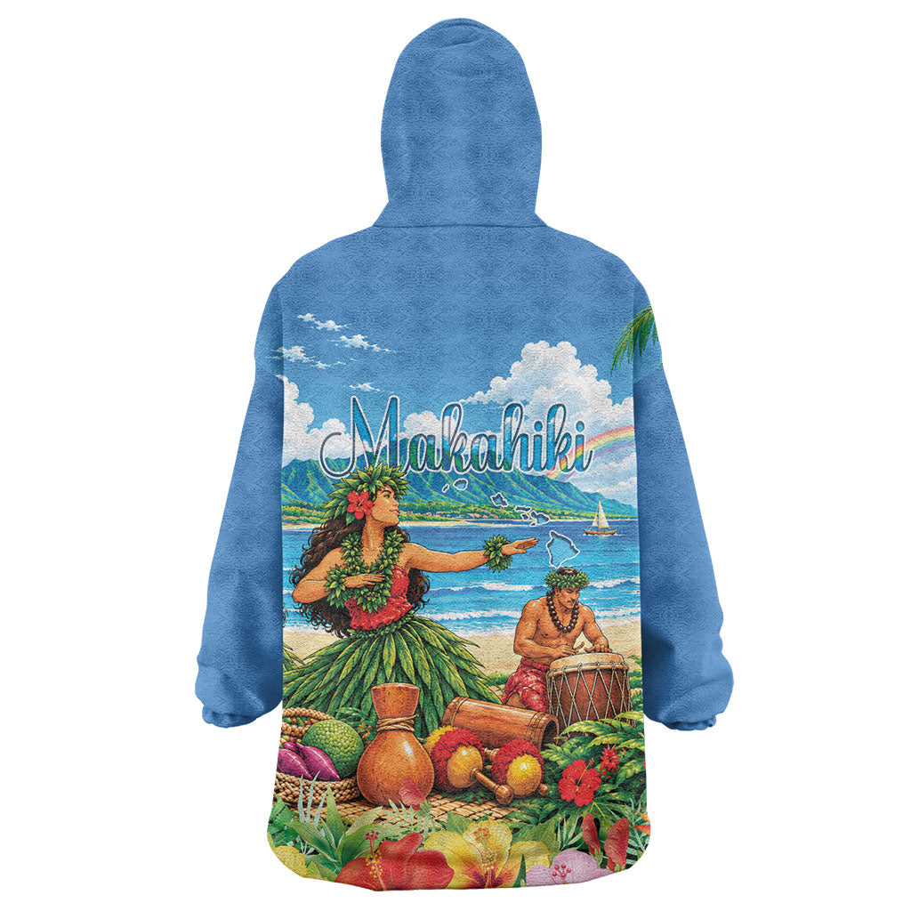 Hawaii Makahiki Wearable Blanket Hoodie Hawaiian New Year Tropical Vibes LT14 - Polynesian Pride
