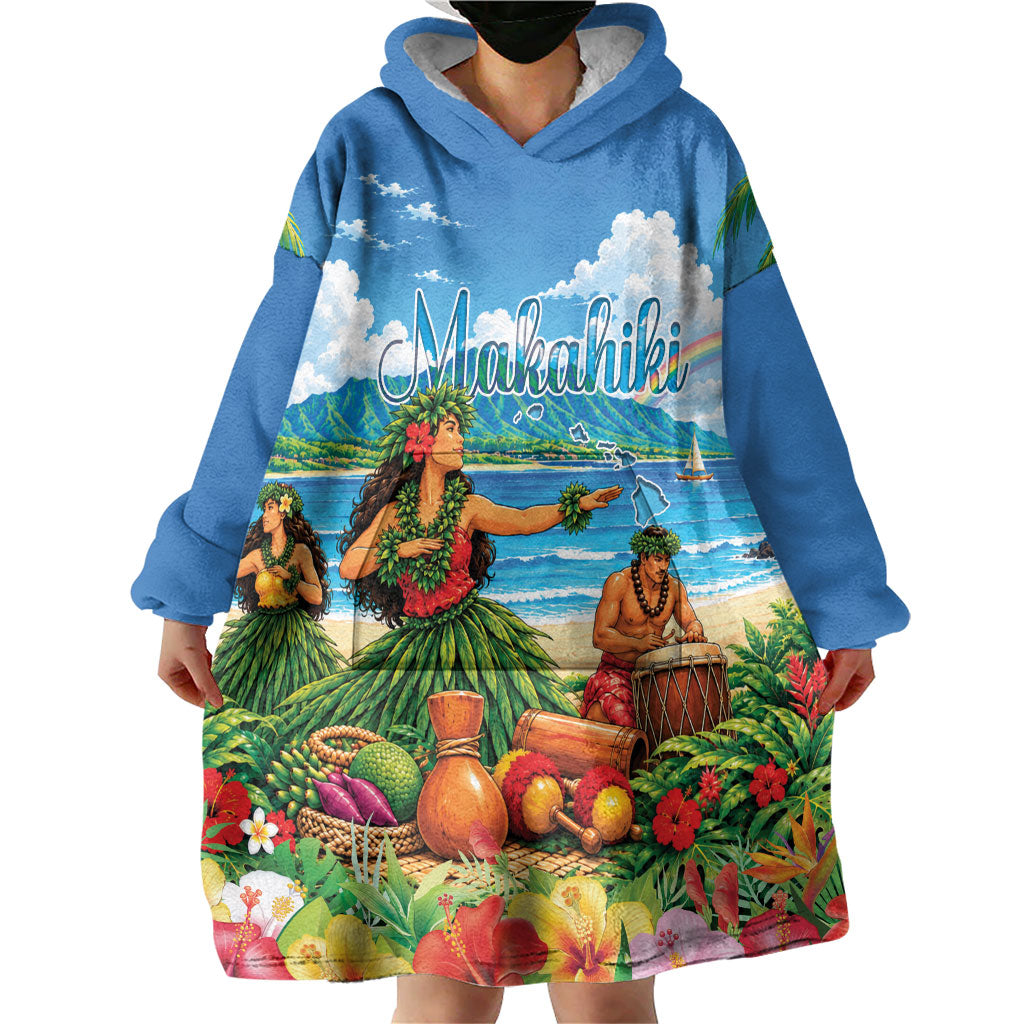 Hawaii Makahiki Wearable Blanket Hoodie Hawaiian New Year Tropical Vibes LT14 - Polynesian Pride
