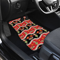 Uliuli Hawaii Makahiki Car Mats Hawaiian Puakenikeni Lei Hula Girl Red Version LT14 - Polynesian Pride