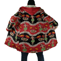 Uliuli Hawaii Makahiki Cloak Hawaiian Puakenikeni Lei Hula Girl Red Version LT14 - Polynesian Pride