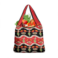 Uliuli Hawaii Makahiki Grocery Bag Hawaiian Puakenikeni Lei Hula Girl Red Version LT14 1-pack One Size Red - Polynesian Pride