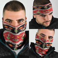 Uliuli Hawaii Makahiki Neck Gaiter Hawaiian Puakenikeni Lei Hula Girl Red Version LT14 - Polynesian Pride