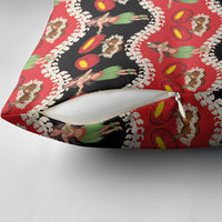 Uliuli Hawaii Makahiki Pillow Cover Hawaiian Puakenikeni Lei Hula Girl Red Version LT14 - Polynesian Pride