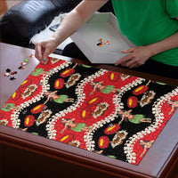 Uliuli Hawaii Makahiki Puzzle Hawaiian Puakenikeni Lei Hula Girl Red Version