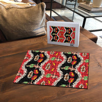 Uliuli Hawaii Makahiki Puzzle Hawaiian Puakenikeni Lei Hula Girl Red Version