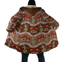Uliuli Hawaii Makahiki Cloak Hawaiian Puakenikeni Lei Hula Girl Brown Version LT14 - Polynesian Pride