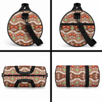 Uliuli Hawaii Makahiki Duffle Bag Hawaiian Puakenikeni Lei Hula Girl Brown Version LT14 - Polynesian Pride