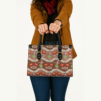 Uliuli Hawaii Makahiki Leather Bag Hawaiian Puakenikeni Lei Hula Girl Brown Version LT14 - Polynesian Pride