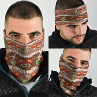 Uliuli Hawaii Makahiki Neck Gaiter Hawaiian Puakenikeni Lei Hula Girl Brown Version LT14 - Polynesian Pride