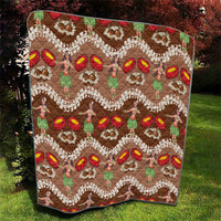 Uliuli Hawaii Makahiki Quilt Hawaiian Puakenikeni Lei Hula Girl Brown Version LT14 - Polynesian Pride