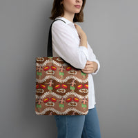 Uliuli Hawaii Makahiki Tote Bag Hawaiian Puakenikeni Lei Hula Girl Brown Version LT14 - Polynesian Pride