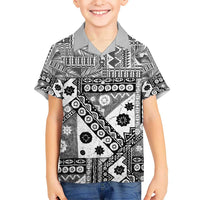 Black Bula Fiji Hawaiian Shirt Unique Masi Tapa Pattern