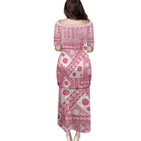 Pink Bula Fiji Family Matching Puletasi and Hawaiian Shirt Unique Masi Tapa Pattern LT14 - Polynesian Pride