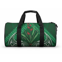 Rongoa Maori New Zealand Harakeke Duffle Bag NZ Weaving Pattern Green LT14 One size Green - Polynesian Pride