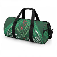 Rongoa Maori New Zealand Harakeke Duffle Bag NZ Weaving Pattern Green LT14 - Polynesian Pride