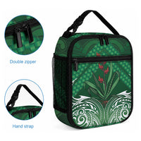 Rongoa Maori New Zealand Harakeke Lunch Bag NZ Weaving Pattern Green LT14 - Polynesian Pride