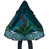 Rongoa Maori New Zealand Harakeke Cloak NZ Weaving Pattern Dark Teal LT14 Unisex Dark Teal - Polynesian Pride