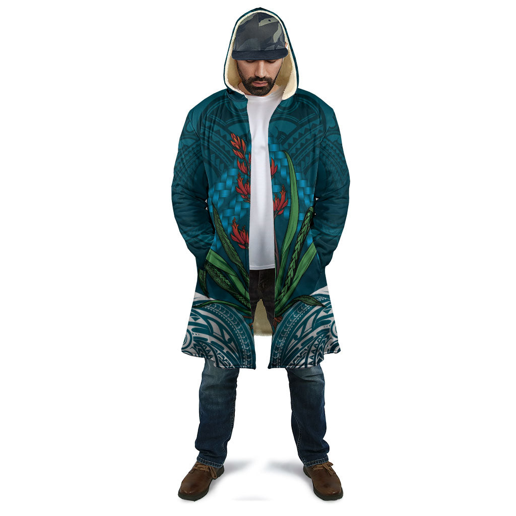 Rongoa Maori New Zealand Harakeke Cloak NZ Weaving Pattern Dark Teal LT14 - Polynesian Pride