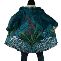 Rongoa Maori New Zealand Harakeke Cloak NZ Weaving Pattern Dark Teal LT14 - Polynesian Pride