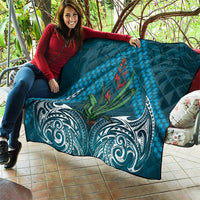 Rongoa Maori New Zealand Harakeke Quilt NZ Weaving Pattern Dark Teal LT14 - Polynesian Pride