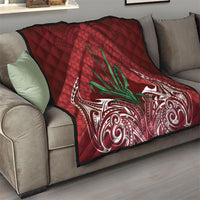 Rongoa Maori New Zealand Harakeke Quilt NZ Weaving Pattern Red LT14 - Polynesian Pride