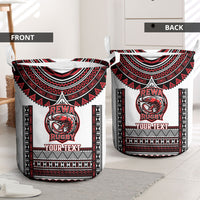Fiji Rewa Rugby Custom Laundry Basket Go Champions Fijian Tapa Pattern LT14 - Polynesian Pride