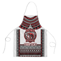 Fiji Rewa Rugby Custom Apron Go Champions Fijian Tapa Pattern LT14 White - Polynesian Pride