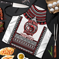 Fiji Rewa Rugby Custom Apron Go Champions Fijian Tapa Pattern LT14 White - Polynesian Pride
