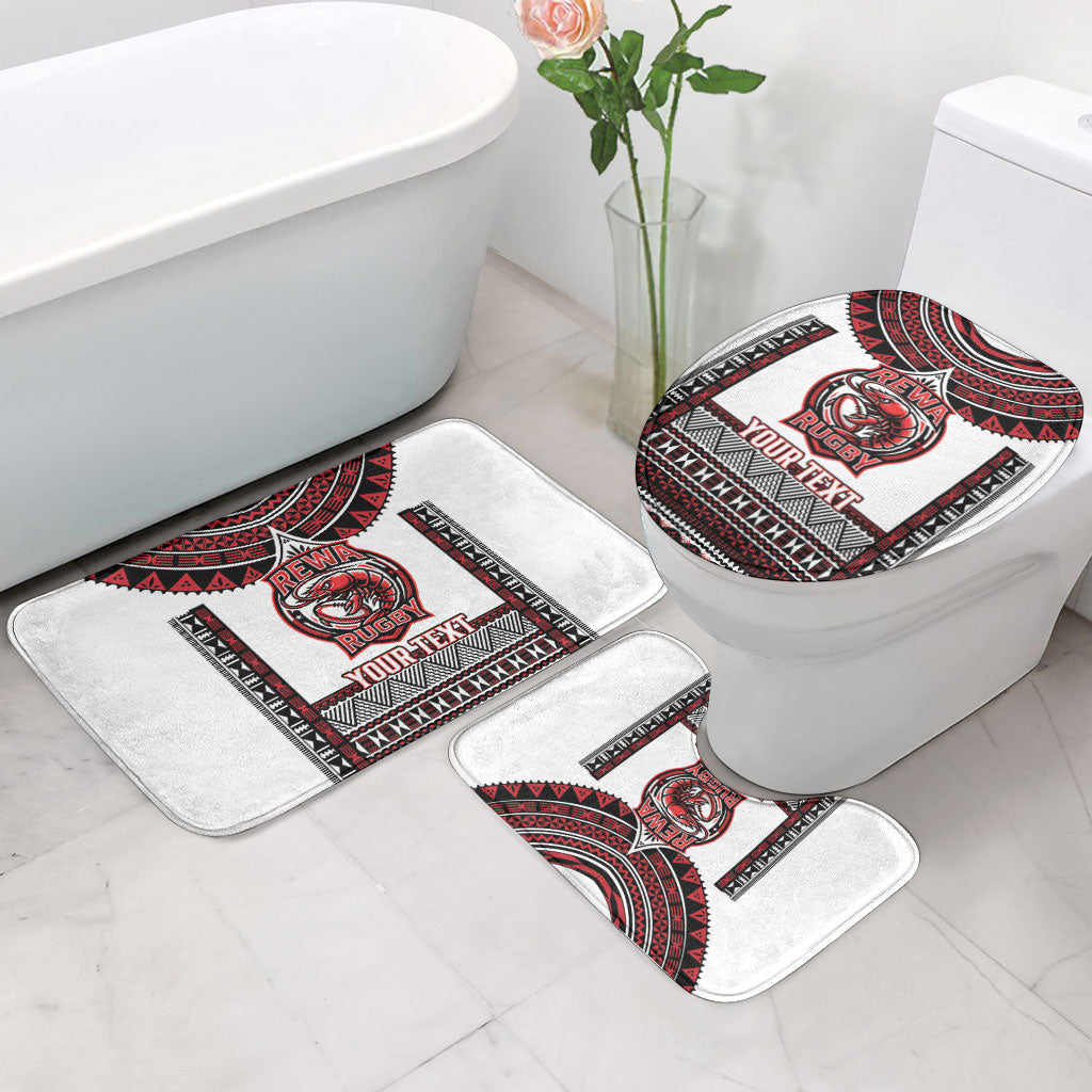 Fiji Rewa Rugby Custom Bathroom Set Go Champions Fijian Tapa Pattern LT14 - Polynesian Pride
