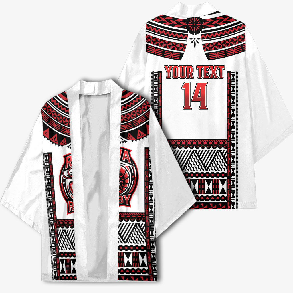 Fiji Rewa Rugby Custom Kimono Go Champions Fijian Tapa Pattern LT14 - Polynesian Pride