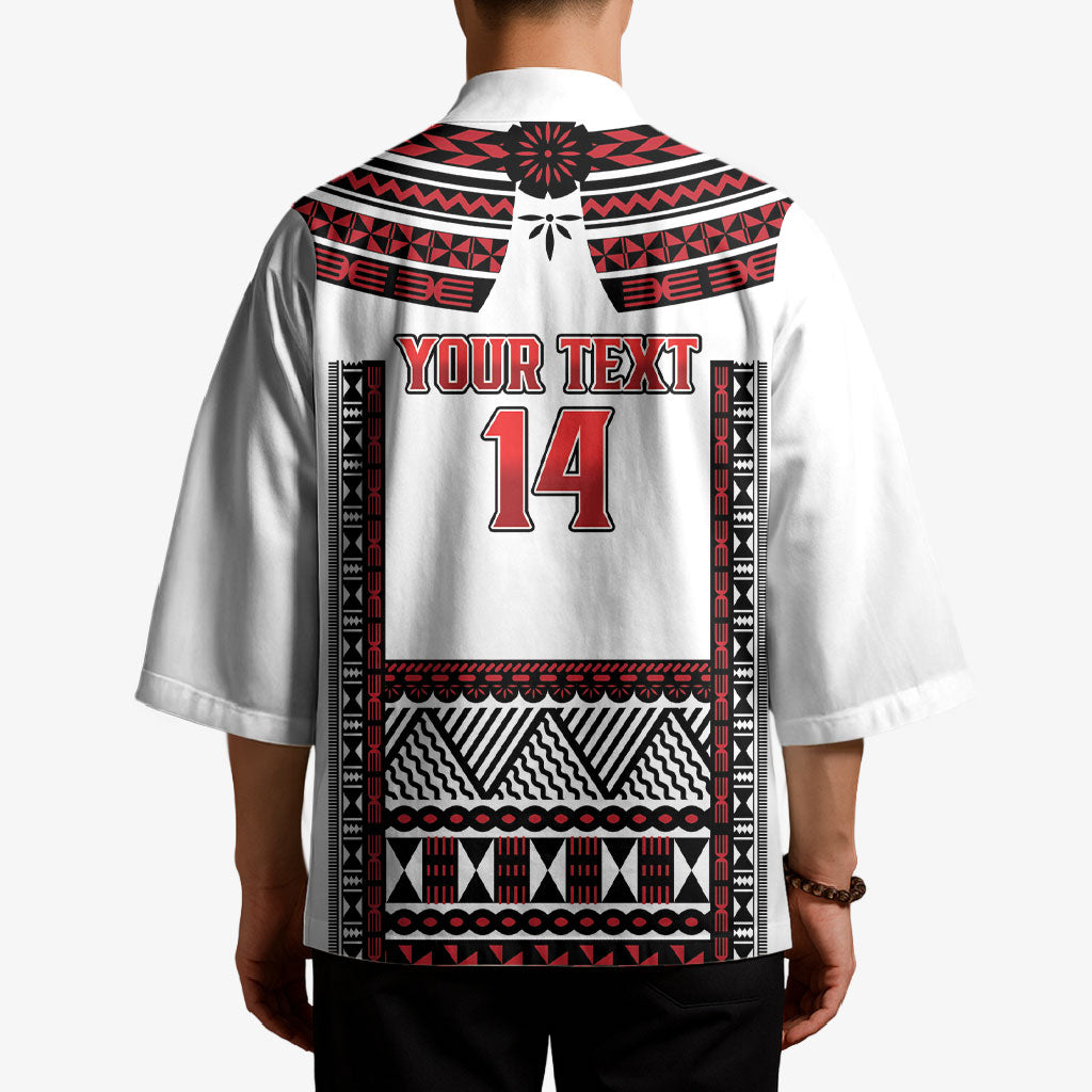 Fiji Rewa Rugby Custom Kimono Go Champions Fijian Tapa Pattern LT14 - Polynesian Pride